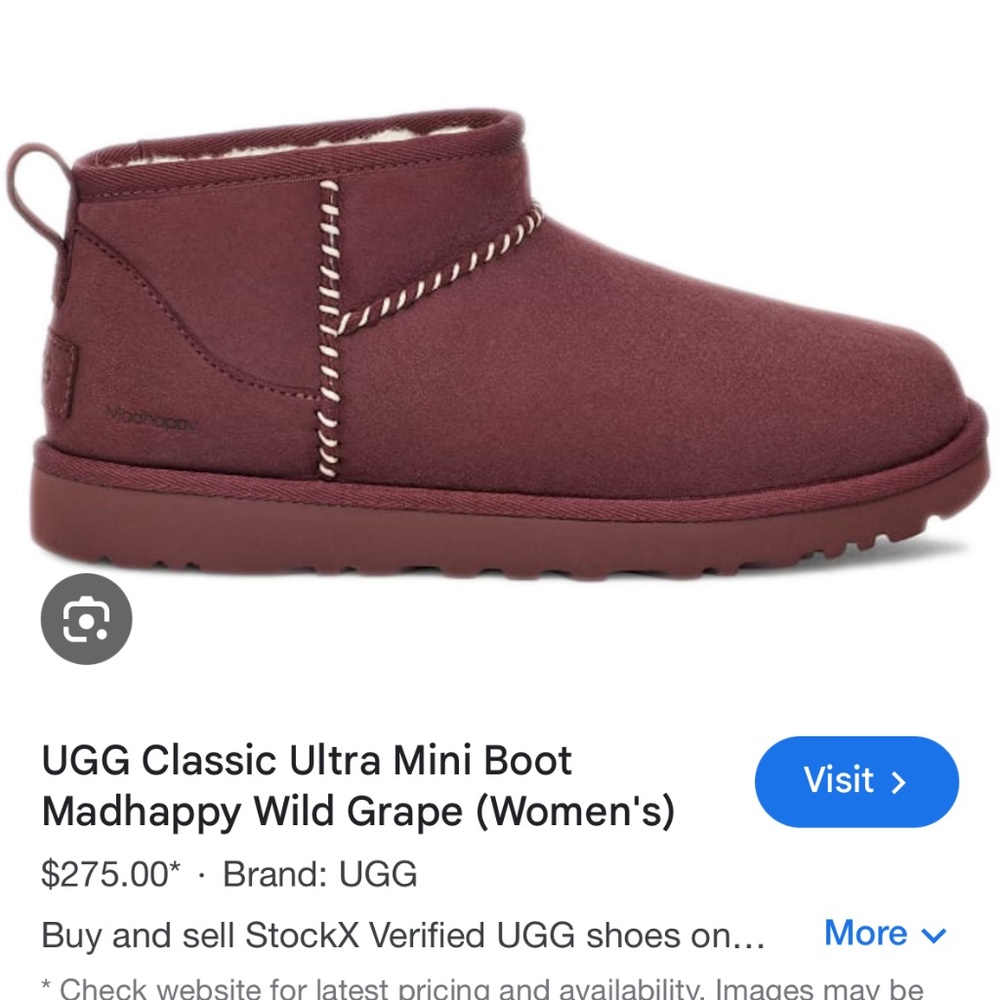 Madhappy Uggs Wild Grape Size W 8